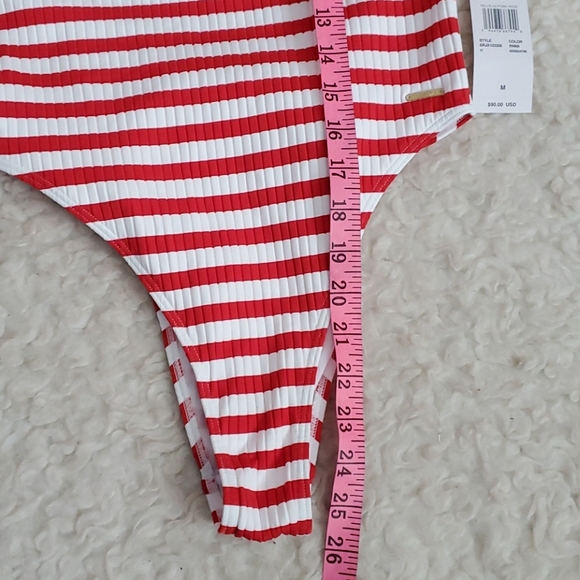 Roxy One Piece Ribbed Stripped Swimsuit - Picture 11 of 13